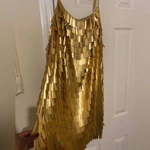 Gold Sequin Women's Dress